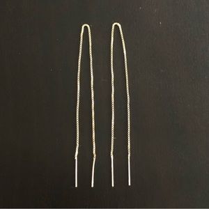 Gold Plated Sterling Silver Threader Earrings
